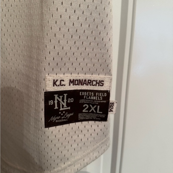 Ebbets Field flannels 2XL K.C. Monarchs Jackie Robinson jersey. ￼ - Picture 2 of 3